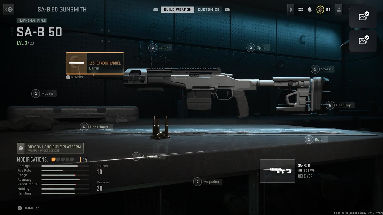 SPR/SAB50 sniper gameplay on COD MWII