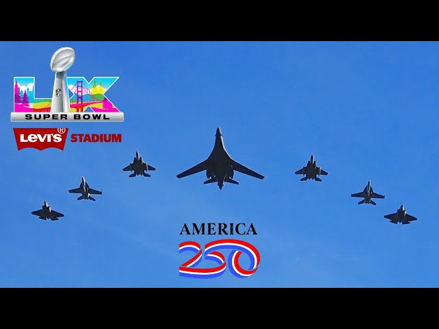 フライオーバー SUPER BOWL LX FLYOVER [ Pilot Comms Included ] - YouTube