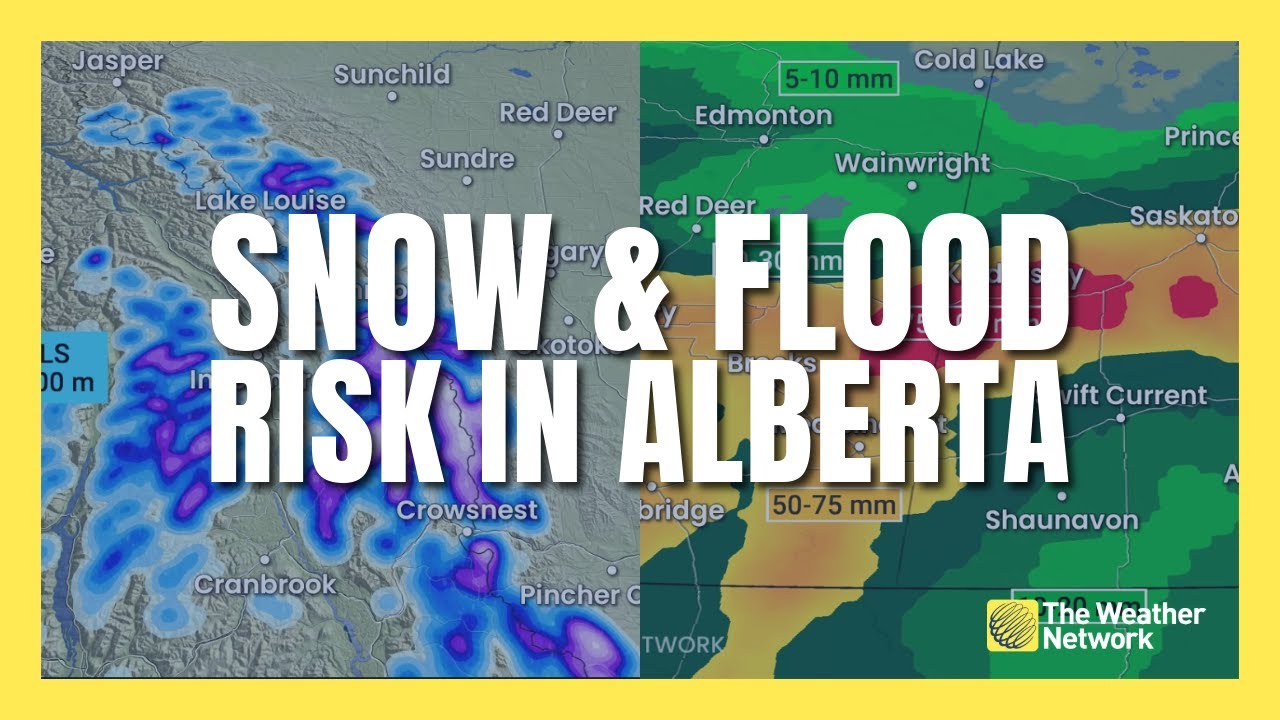 Snow and Rising Flood Risk to Start Summer in Alberta | #forecast - YouTube