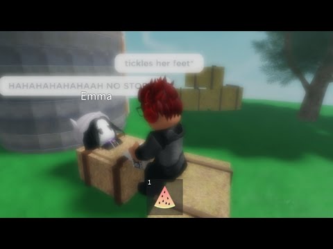 Playing Tickleling RP With My Best Friend Emma On Roblox.