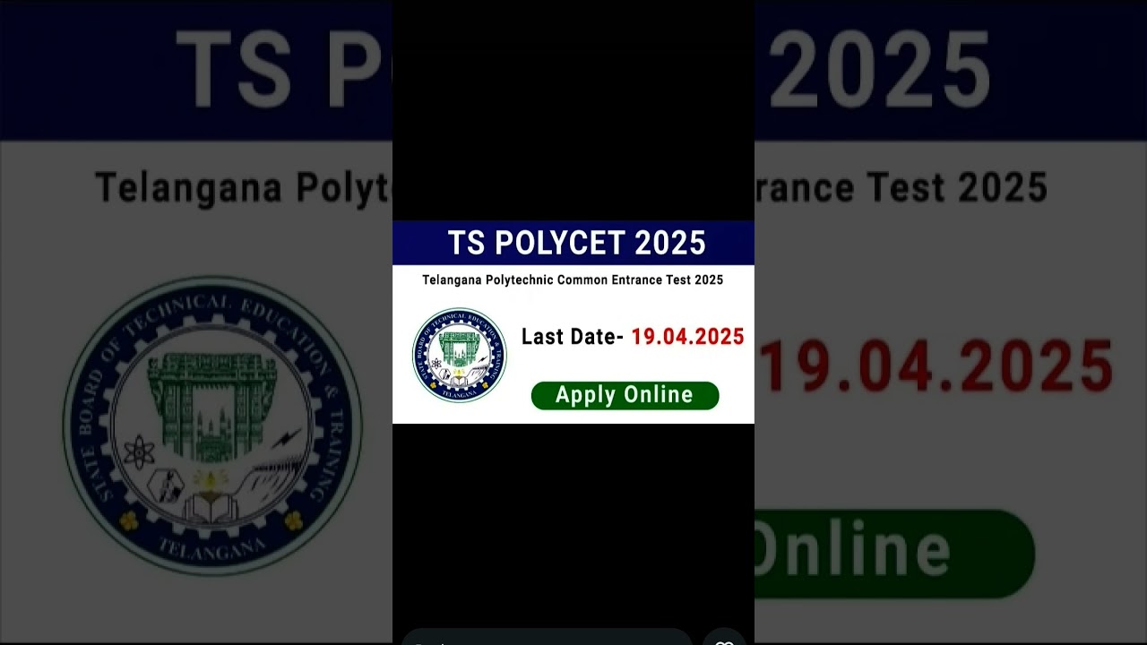 Telangana polycet entrance exam date 
