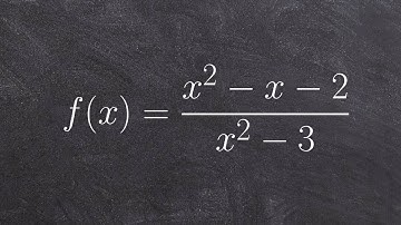 Find x and y intercepts of a rational function