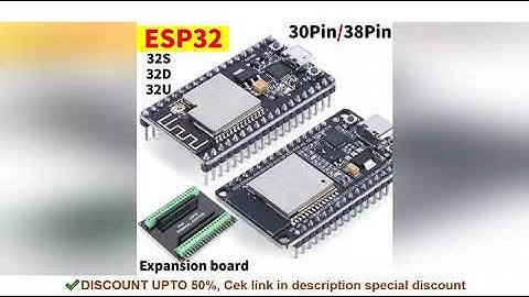 ESP32 Development Board WiFi+Bluetooth Ultra-Low Power Consumption Dual Core ESP-32S ESP32-WROOM-32D
