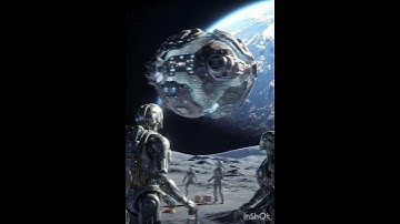 Building a Lunar Space Base with Drones and Robots 🌌 #cosmicenergy