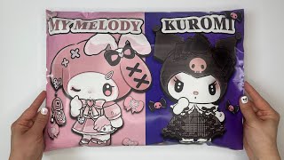 KUROMI and MELODY Blind Bags 🎀 ASMR 🎀 sanrio blind bag paper | Paper sanrio