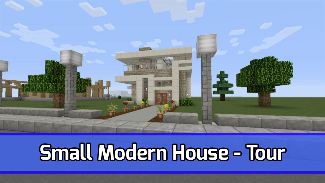Minecraft: Small Modern House Tour (City Texture Pack - Xbox 360) - YouTube