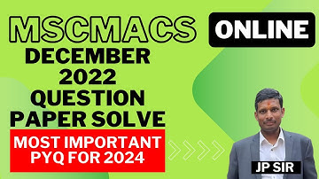 MSCMACS December 2022 Question paper solve MMT-001 #mmt001 #jpsir #ignou #mscmacs #programing