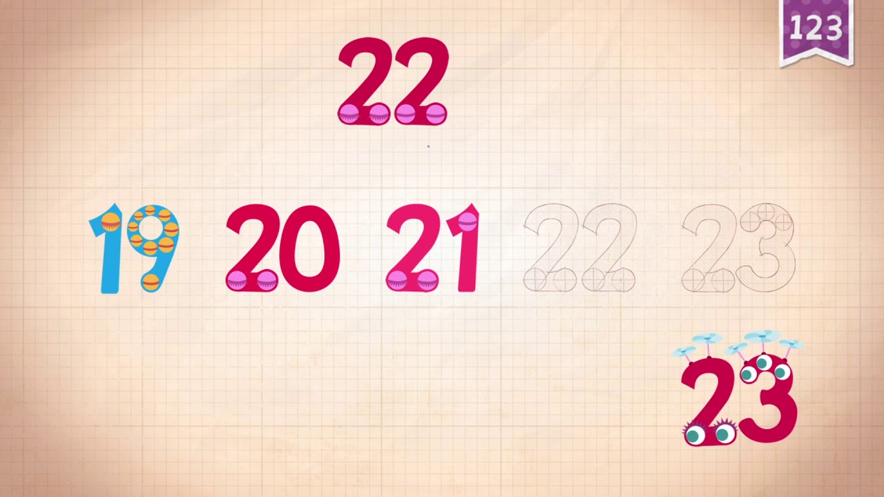 Learn Number Twenty three 23 in English by Endless Numbers   Kids Video