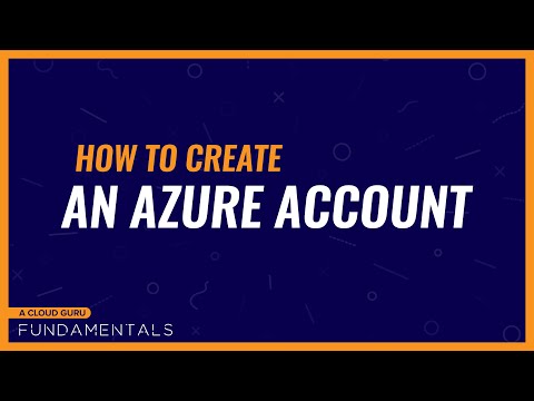 How to create an Azure account