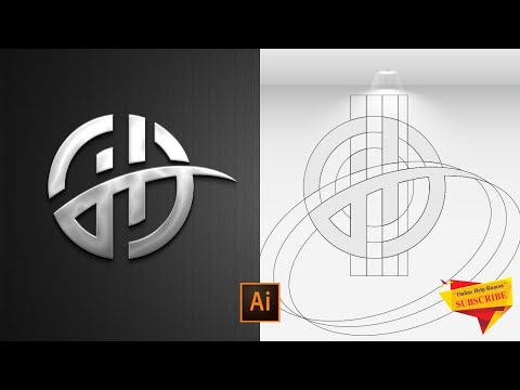 Letter H Logo Design | Illustrator Tutorial | How to make logo design in Adobe Illustrator CC