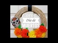 CORONA PARA DIA DE MUERTOS/ Decoración para la puerta/ manualidades para dia de muertos