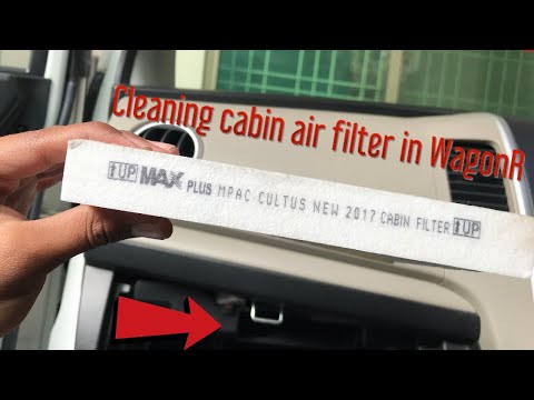 How to clean cabin air filter in WagonR| cleaning (Cabin air filter