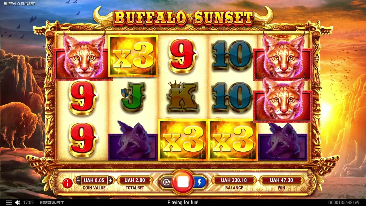 Buffalo Sunset Slot Review | Free Play video preview