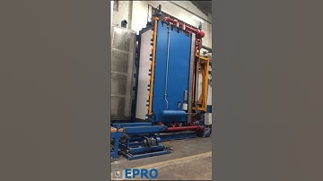 Adjustable wall type EPS Block Molding Machine . Size : 4000 x 1000 x 1600-1200 mm