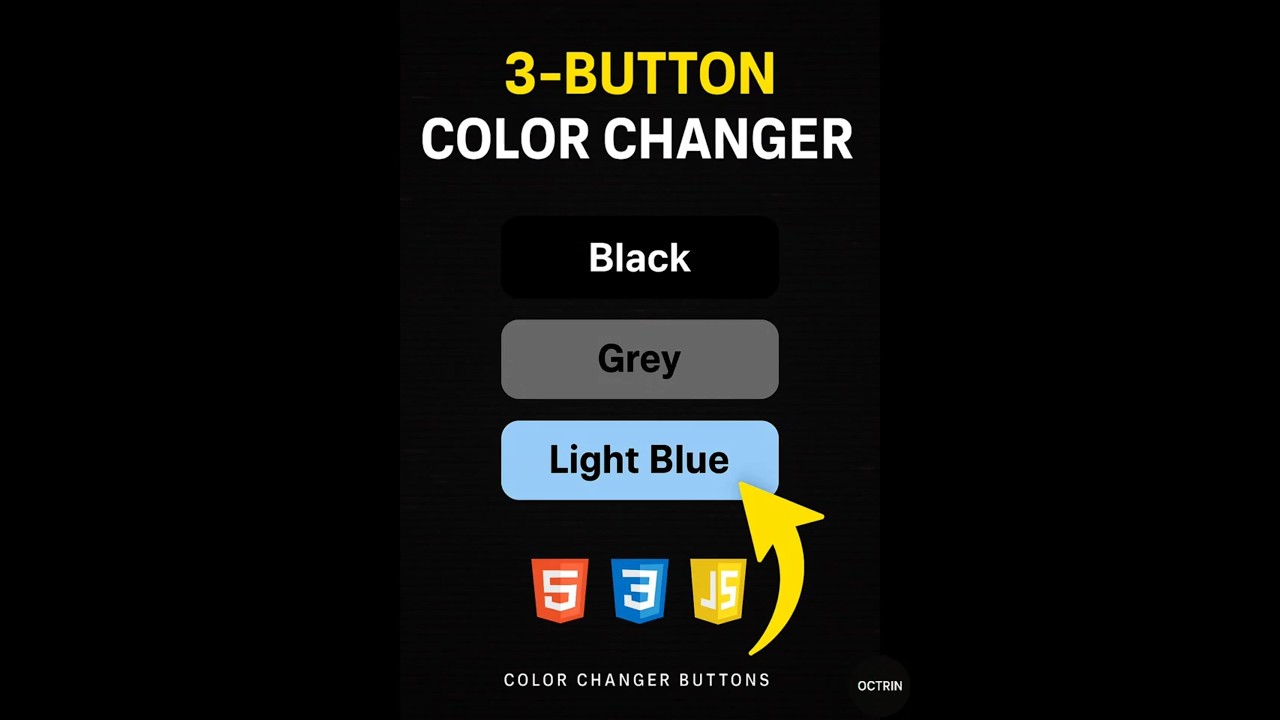 Create a Color Changer Tool in 1 Minute! 🎨 | HTML CSS JavaScript | 