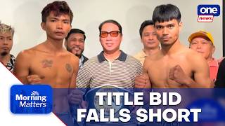 Eman Pacquiao Loses First Professional Title Fight