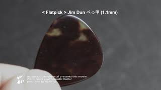 本物の風格【フラットピック】Jim Dun べっ甲 1.1mm #0983