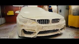 ARNON - Te Molla (car music video) Gold BMW M4 Drifting