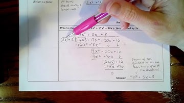 Polynomials   Long Division Video Notes