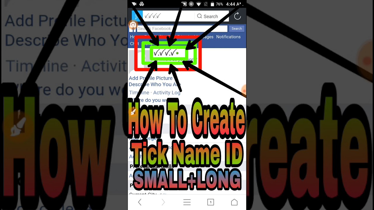 How To Create Tick Name ID Without Peroxy 2018 YouTube