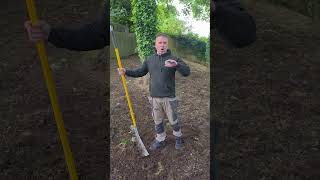 prepping an area by Rotivating ready for Grass seed#lawn #lawncare #gardener #landscaping #grassseed