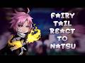 Fairy Tail React To Natsu Dragneel &amp; Future | Gacha React