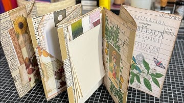 How to make a mini accordion junk journal!