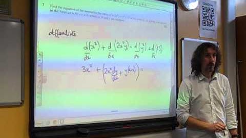 C4 OCR Implicit Differentiation January 2010 q7