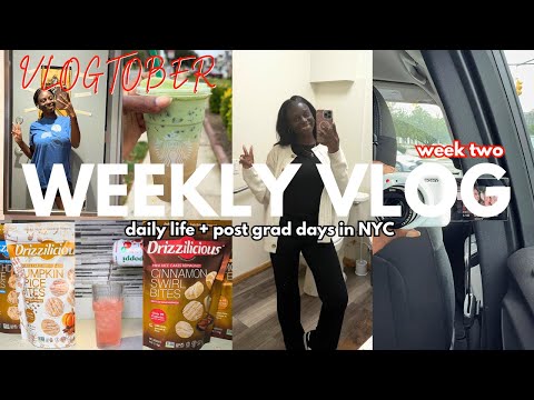 WEEK IN MY LIFE| VLOGTOBER: Post-Grad Work, NYC Diaries, and more
