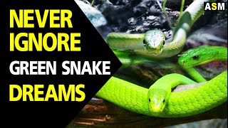 What does green snake dream meaning | dream interpretation | dreaming of green snake |