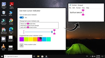 How to Enable Text Cursor Indicator In Windows 10