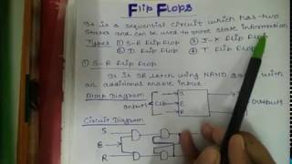 Flip flops in Digital Electronics