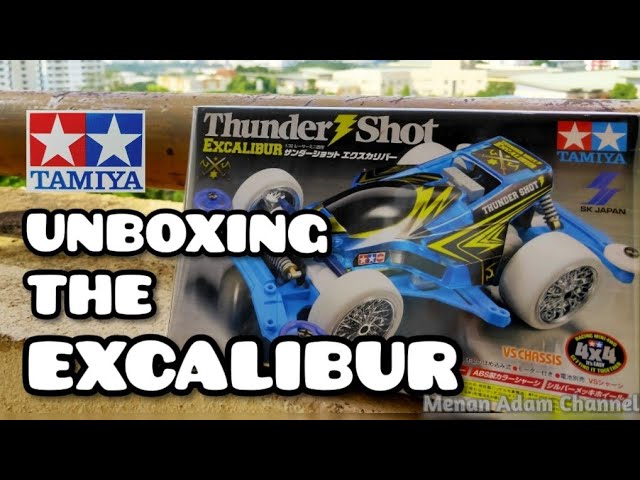 Thunder Shot Excalibur & Super Avanteセット Tamiya Thunder Shot Excalibur Mini 4WD - YouTube