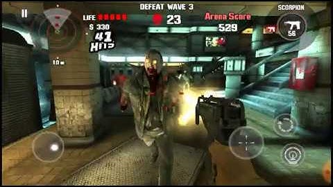 DEAD TRIGGER Gameplay (Short Version) : Arena - Bloody Subway (Scorpion Only) Part.5