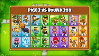 You only get 2 Towers to beat round 200, which ones do you choose?