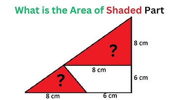 A Trapezoid within a Triangle | How to find the area of Shaded Part? | Trending videos in Math