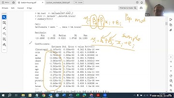 Statistical Data Mining