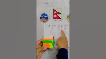 cube solve in 4 moves   #music #cubecollection #nepalisong