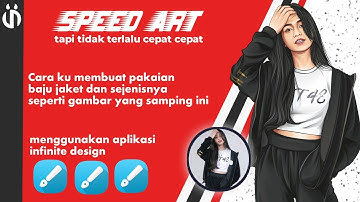 speed art membuat vektor jaket, baju dan sejenisnya di infinite design android