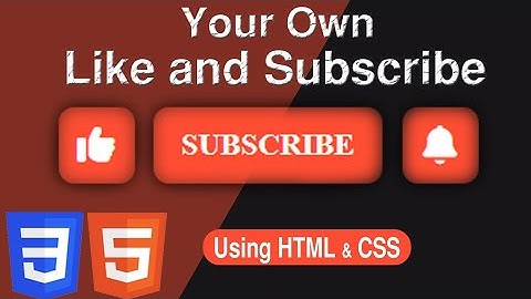 Animated Like & Subscribe Button Using Only HTML & CSS | No JavaScript