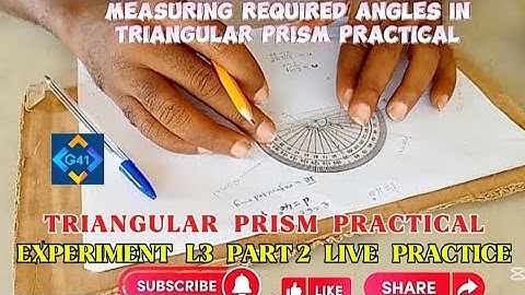 FASTEST WAY TO MEASURE ANGLES IN TRIANGULAR PRISM PRACTICAL USING PROTRACTOR || PHYSICS PRACTICAL