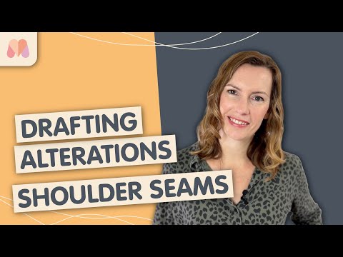 Pattern Drafting For Beginners Part 29 | Bodice Block Alterations | Shoulder Seam Alignment