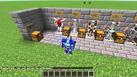 Minecraft Transformers Mod Showcase