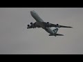 Fra very steep takeoff boeing7478f cathay pacific cargo