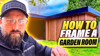 Building A Garden Room - How To Install A Timber Frame