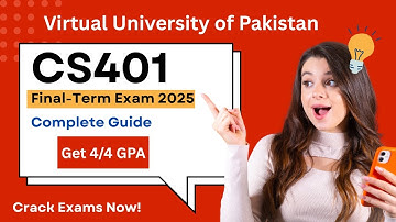 CS401 Final Term Preparation  | 100+ MCQs with References | 100% Correct Solutions