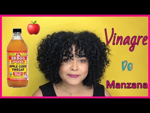 Vinagre de sidra de manzana para el cabello