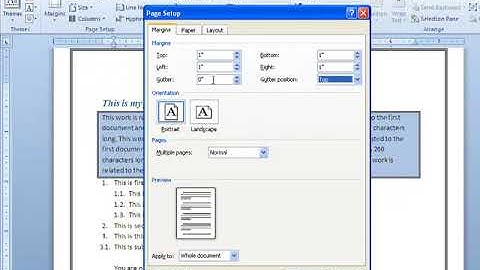 Page Setup Group in Page Layout Tab Ms Word  Video Tutorials in Hindi-LSOIT.COM