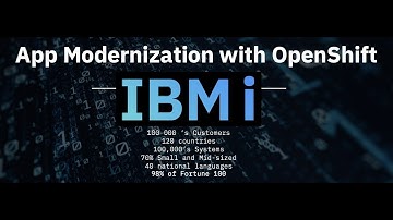 Application Modernization on IBM i with Containers & Red Hat OpenShift - Demo Architecture Overview