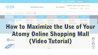 A Tutorial on How to Maximize the Use of Atomy Online Shopping Mall screenshot 5